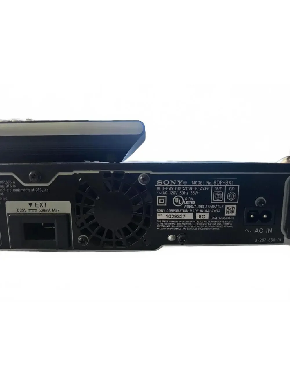 Sony BDP-BX1 Blu-ray Player with Remote and All Connecting Cables Bundle